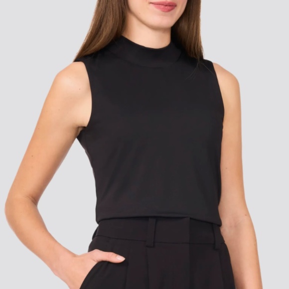 NWT Halogen Sleeveless Mock Neck Top - Picture 1 of 4